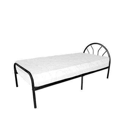 Heartlands Furniture Sydney - Cama de metal, color plateado, individual (3'0" x 6'3")