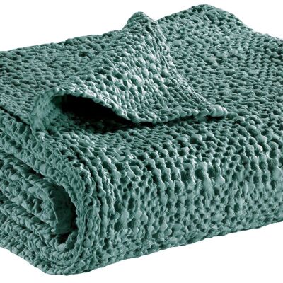 Stonewashed Throw Tana Vert de gris 180 x 260