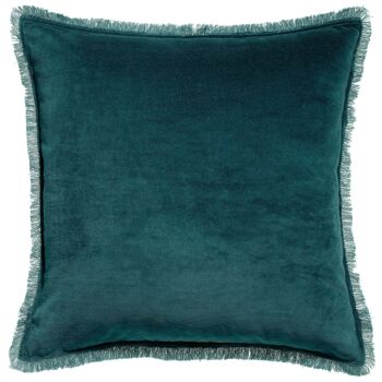 Coussin uni Fara Paon 45 x 45 1