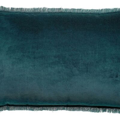 Coussin uni Fara Paon 30 x 50