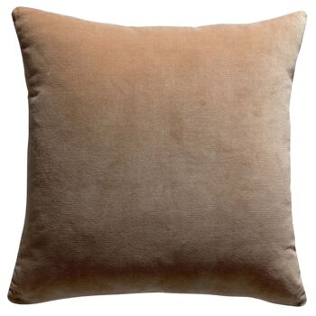 Coussin uni Elise Camel 45 x 45 1