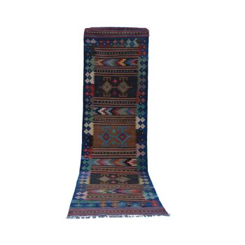 Tapis Kilim Prune Persan Moderne 6