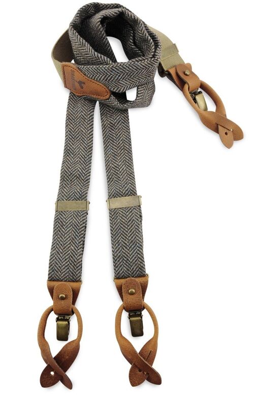 Sir Redman deluxe suspenders Kealan Tweed