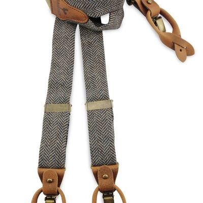 Sir Redman deluxe suspenders Kealan Tweed