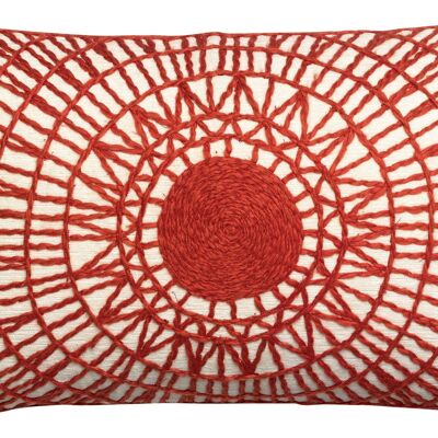 Embroidered cushion Noa Ambre 40 x 65
