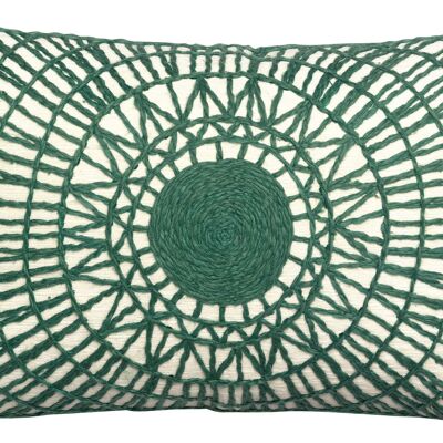 Embroidered cushion Noa Epicea 40 x 65