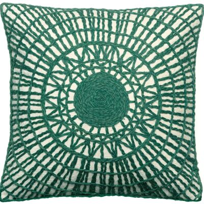 Embroidered cushion Noa Epicea 45 x 45