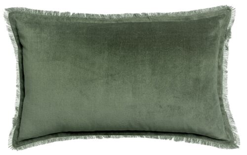 Coussin uni Fara Thym 30 x 50