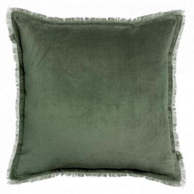 Coussin uni Fara Thym 45 x 45