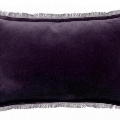 Coussin uni Fara Raisin 30 x 50