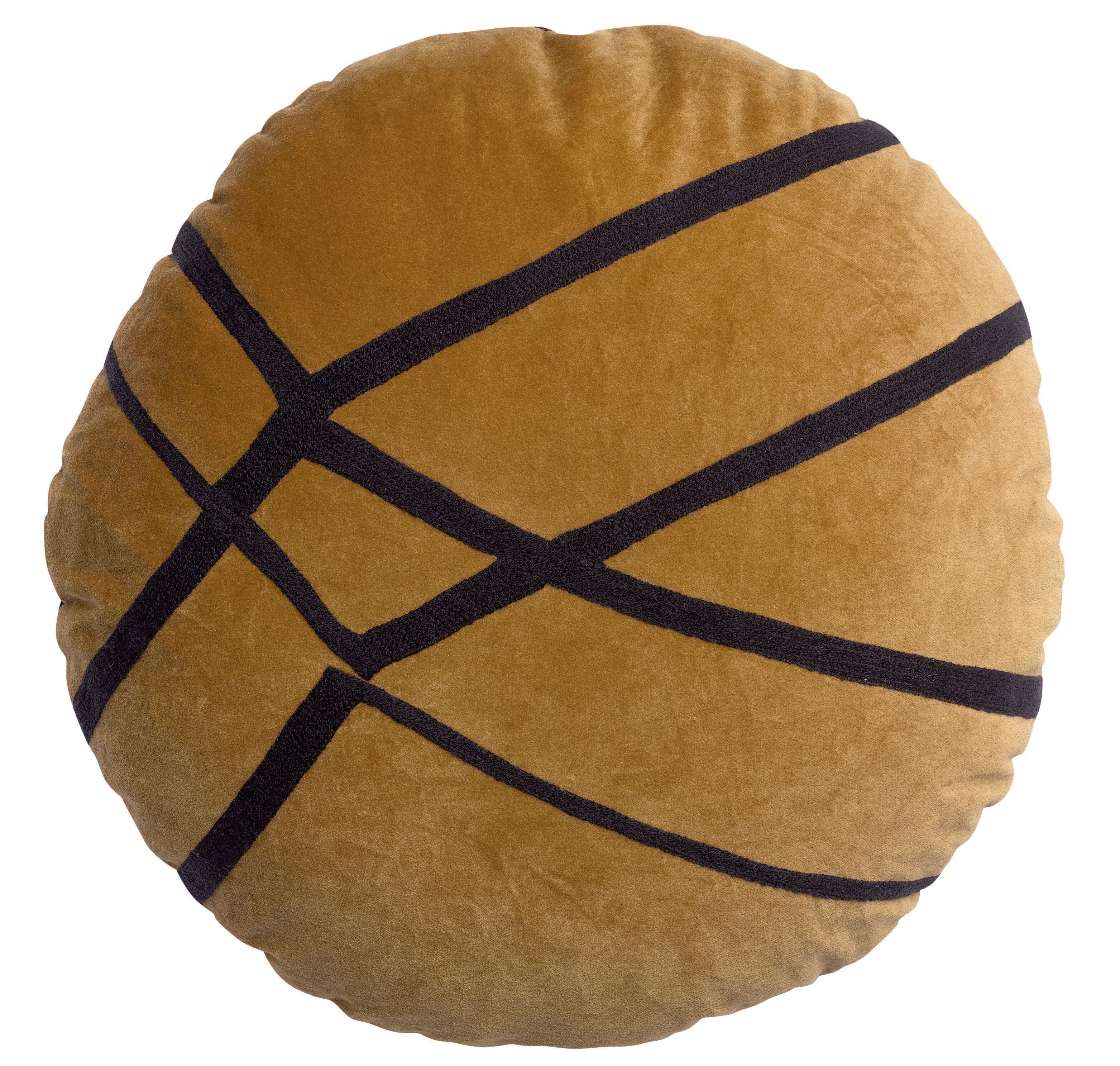 Coussin Fara brodé Bronze Diamètre 50