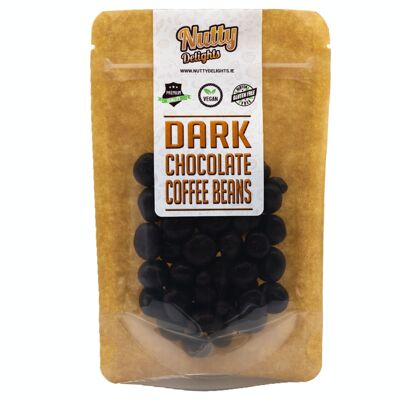Kaffeebohnen mit dunkler Schokolade