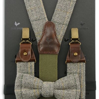 Confezione combinata di bretelle Sir Redman Christian Tweed