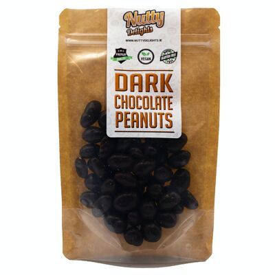 Erdnüsse aus dunkler Schokolade