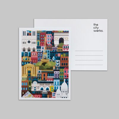 Carte postale parisienne
