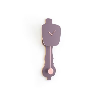 KLOQ wall clock Lavender Grey & Peach Pastel Small