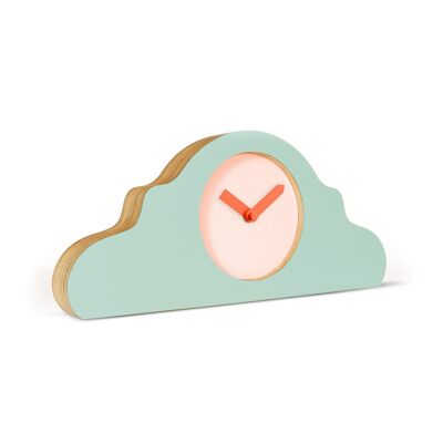 KLOQ mantel clock Pistache Green & Peach Pastel & Neon Orange