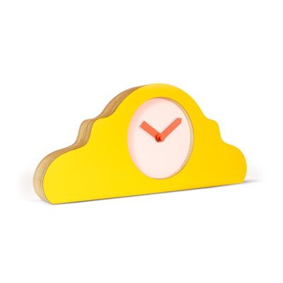 KLOQ mantel clock Signal Yellow & Peach Pastel & Neon Orange