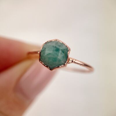Bague Amazonite - Taille H
