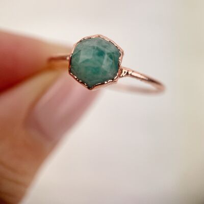 Bague Amazonite - Taille L