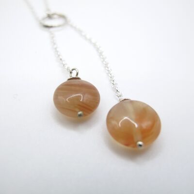 Lariat with agate