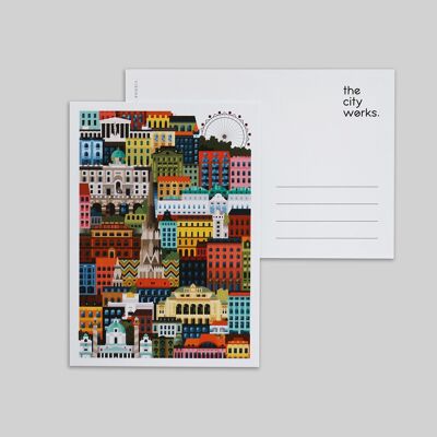 Carte postale colorée de Vienne