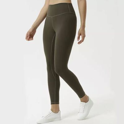 High Waisted Airbrush Leggings Forest Green