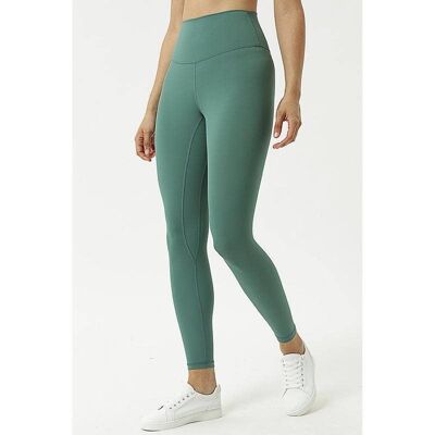 High Waisted Airbrush Leggings Deep Sea Green