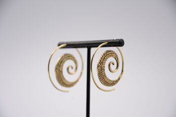 boucle d'oreille spirale "TULASI" 1