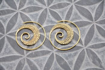 boucle d'oreille spirale "TULASI" 3