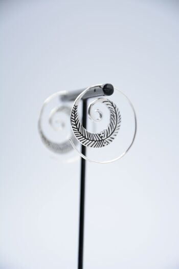 boucle d'oreille spirale "TULASI" 4