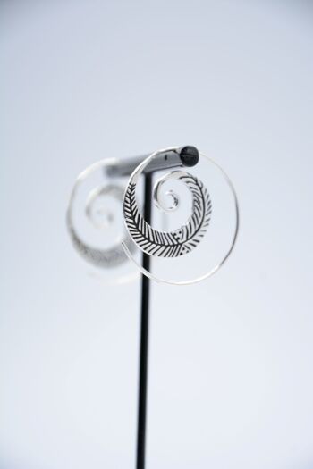 boucle d'oreille spirale "TULASI" 8