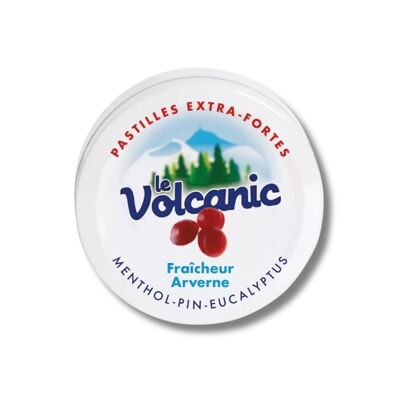 Le Volcanic | Artisanal Candies | Pine Eucalyptus Flavor | 50g of candies | 70mm box