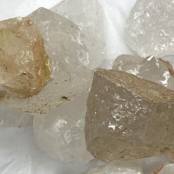 Pack de cristaux bruts taillés bruts, 1 kg, quartz clair 3