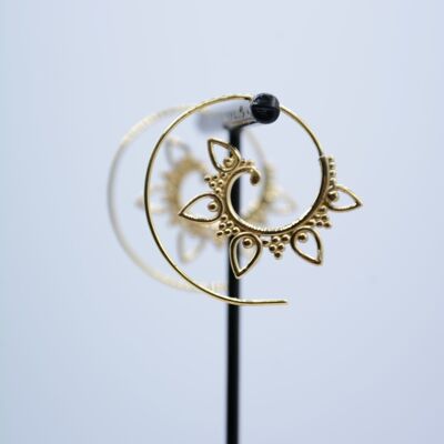 Spiral earrings "OM"