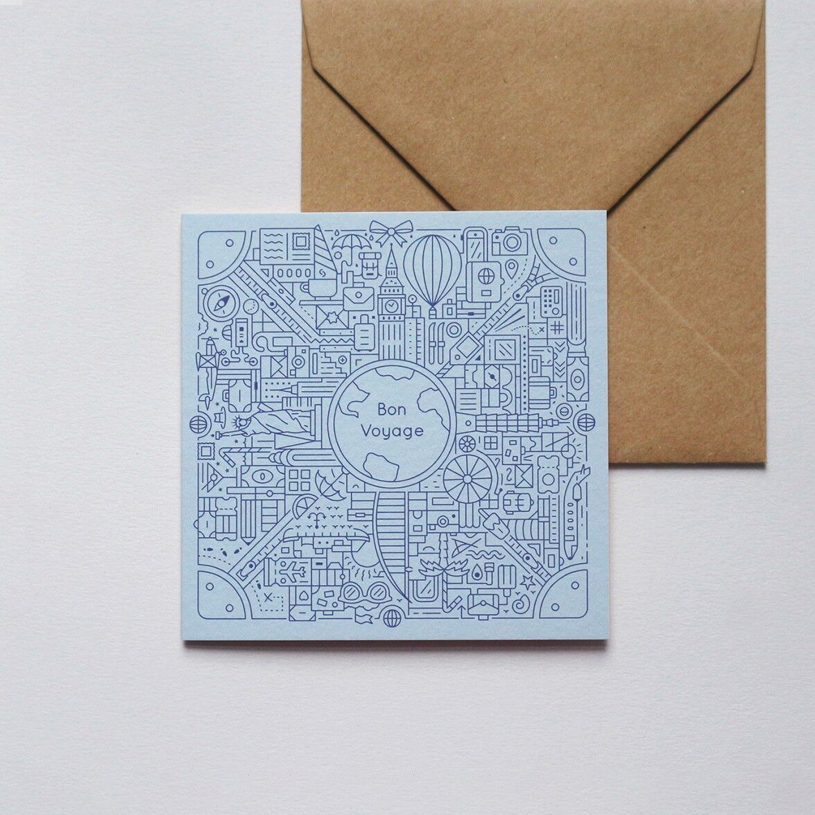 Bon Voyage Greetings Card