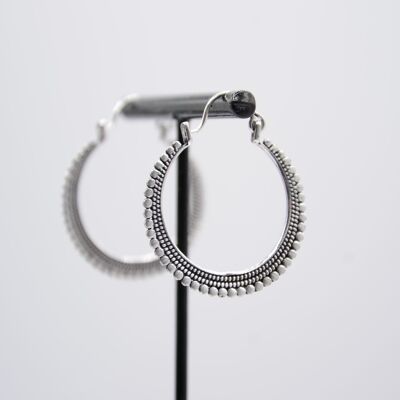 Silver hoop earrings | India
