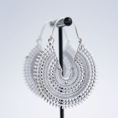 Hoop earrings in silver