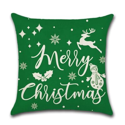 Cushion Cover Christmas - Merry Christmas Green