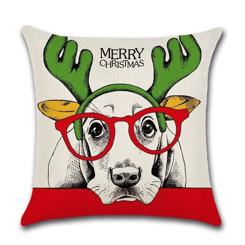 Cushion Cover Christmas - Merry Christmas Dog