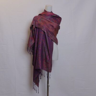 Foulard en pashmina indien | violet