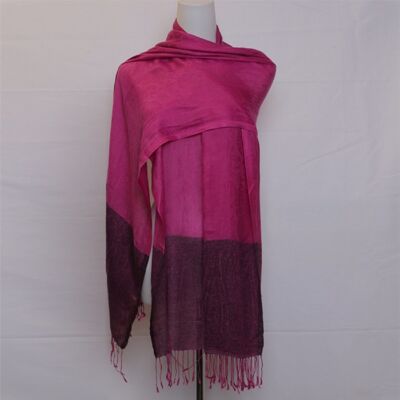 Indian pashmina scarf | dark pink