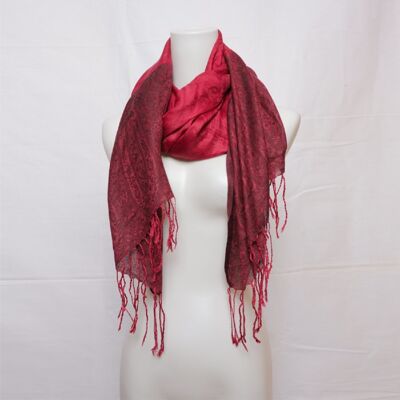 Indian pashmina scarf | red