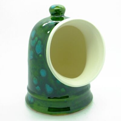 Ceramic Dovedale Salt Pig - Lava Green