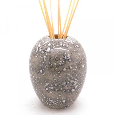 Ceramic Dovedale Reed Diffuser Jar - Egg Vase - Dolomite Grey