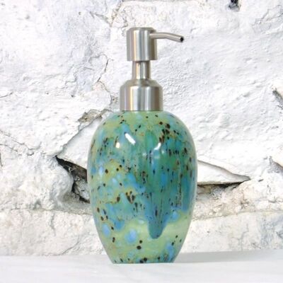 Ceramic Liquid Soap Dispenser - Dolomite Green