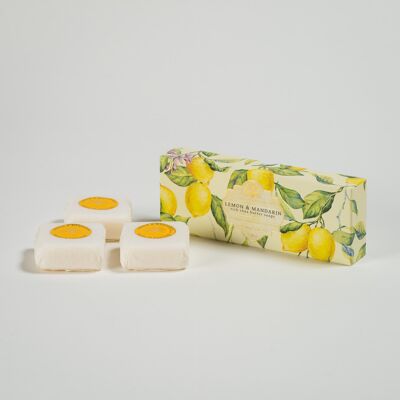 Lemon & Mandarin Rich Shea Butter Soaps (x3)