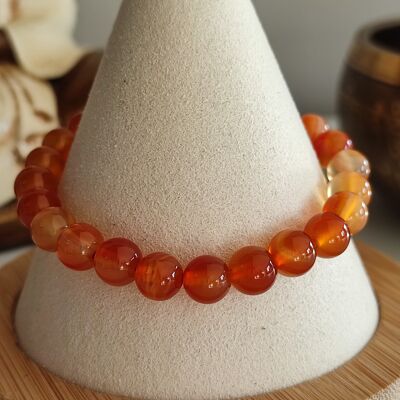 Carnelian bracelet 8mm