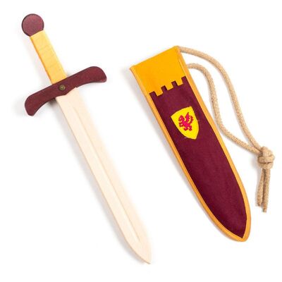 Épée Kamelot S + fourreau en grenat ST399FD