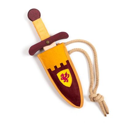 KAMELOT GARNET DAGGER + SHEATH.ST406FD